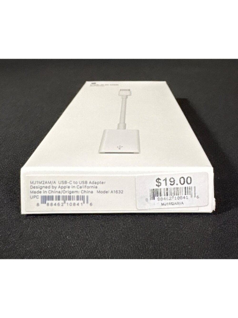 Apple USB-C To USB Adapter Original Box - Accessories MJ1M2AM/A EMPTY BOX ONLY - Picture 7 of 7